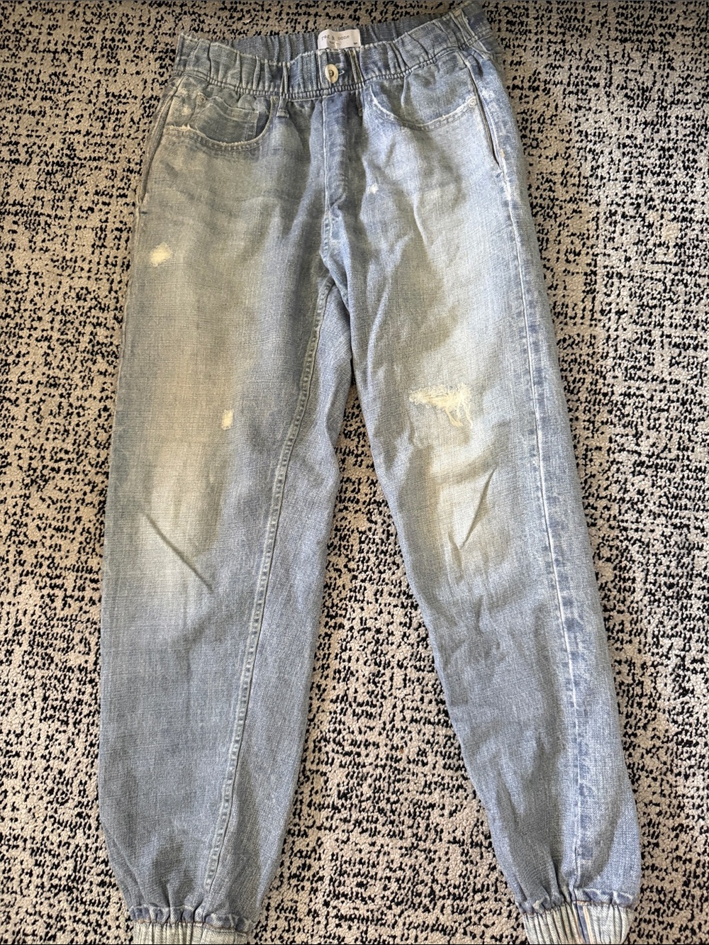 rag & bone Light Blue Relaxed Jogger Jeans